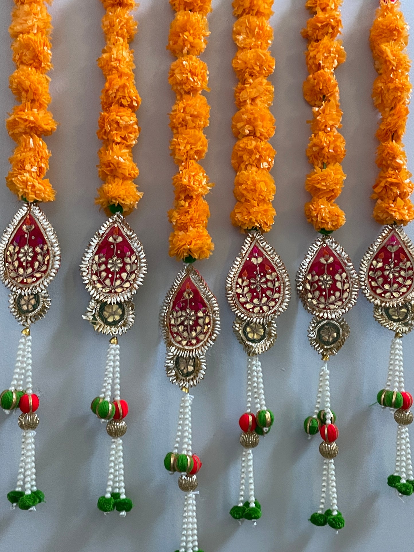 Marigold hanging with tassel (pack of 2)