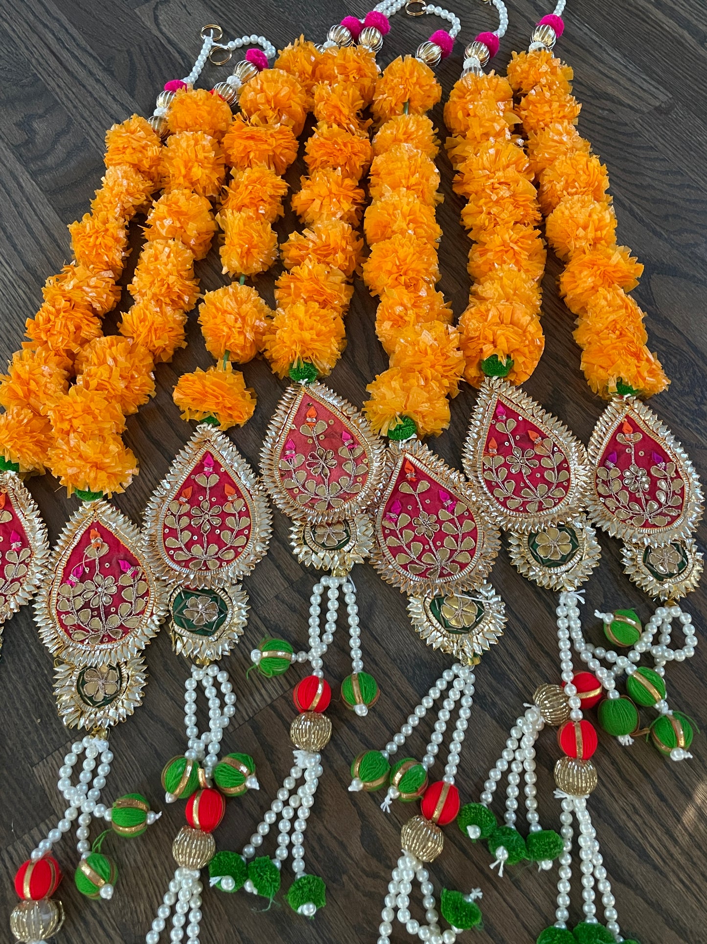 Marigold hanging with tassel (pack of 2)