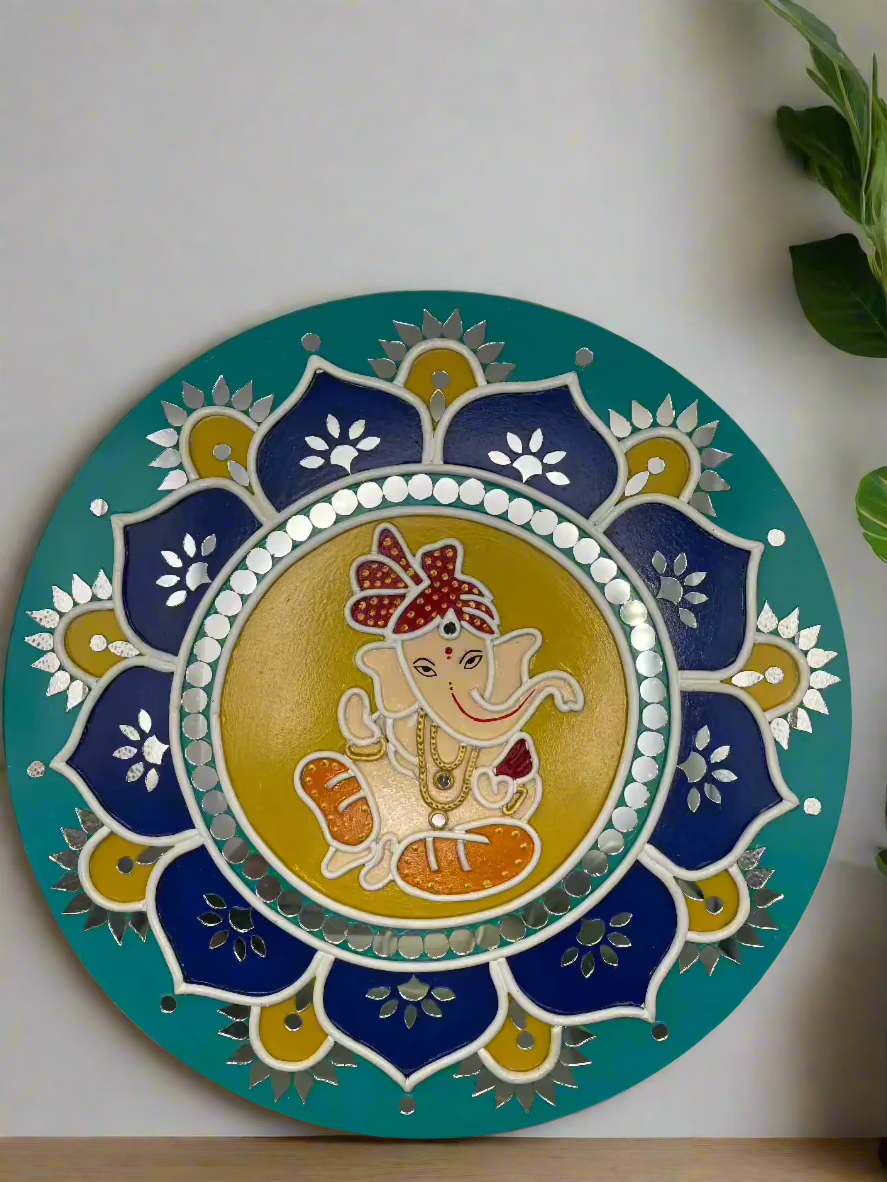 Mud and Mirror work Wall decor