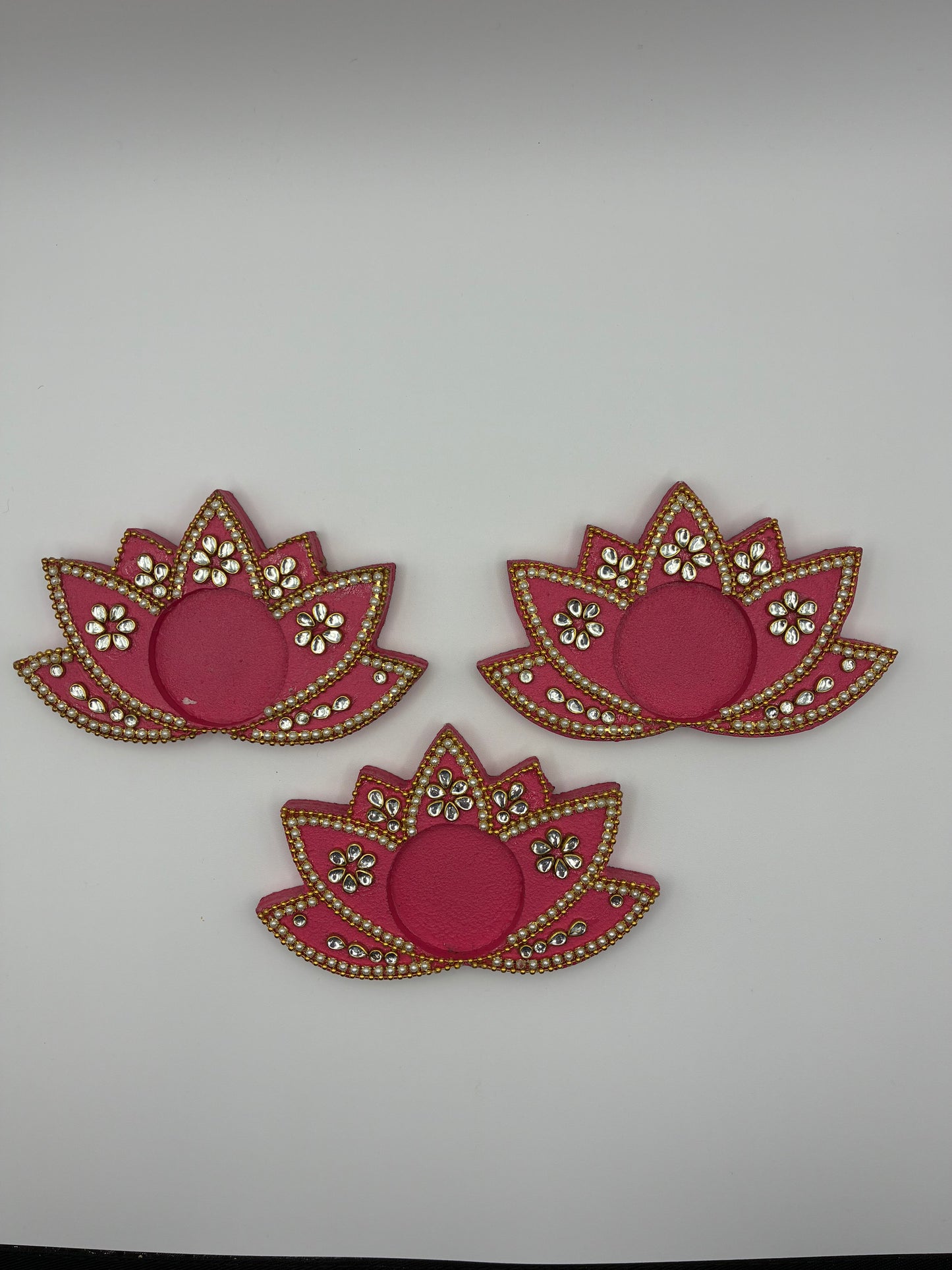 Royal Pink Lotus Diya