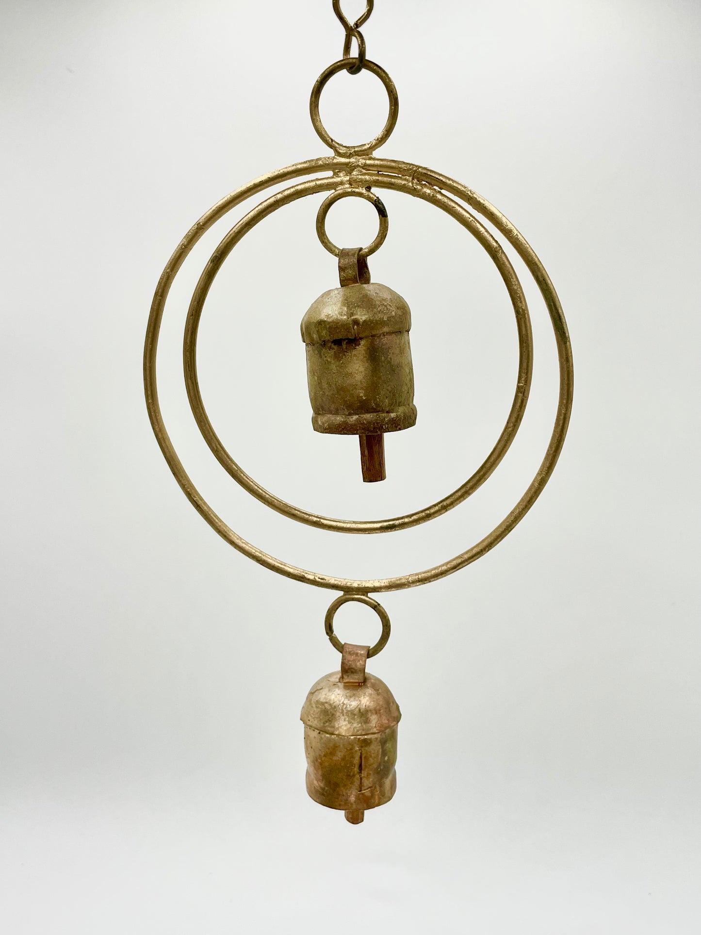 Copper Bells hanging - Double circle