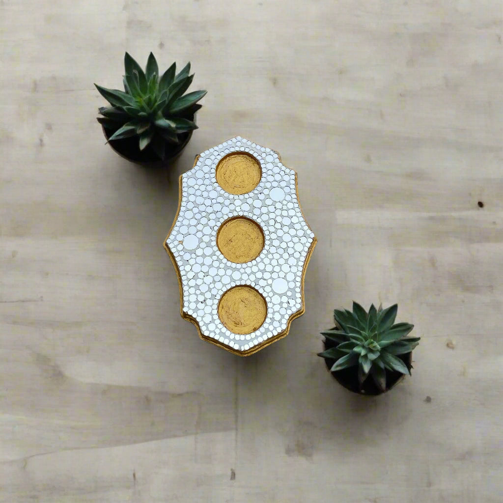 Golden hour T-light Tray
