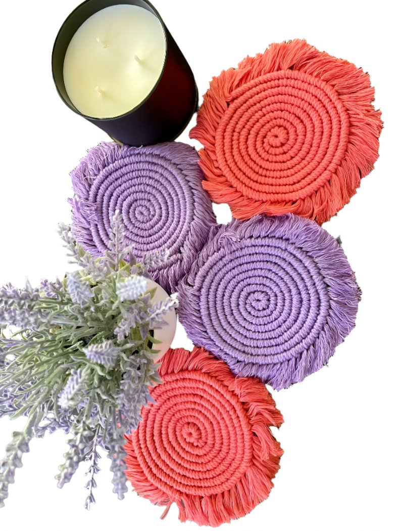 Handmade tableware, boho table decor, bohemian placemats, handcrafted table placemats