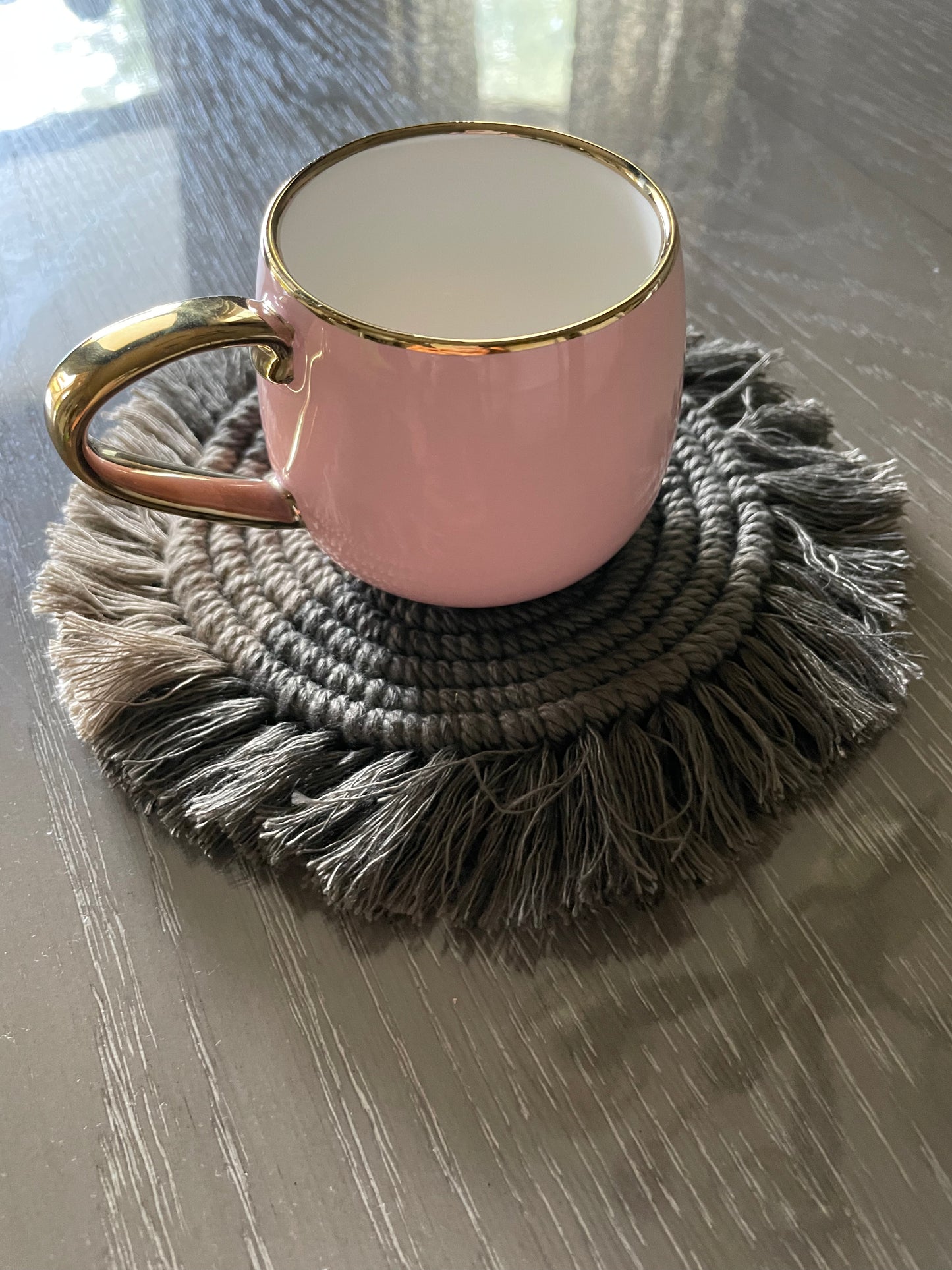 Macrame Placemat - Rustic Orange - Classy Culture