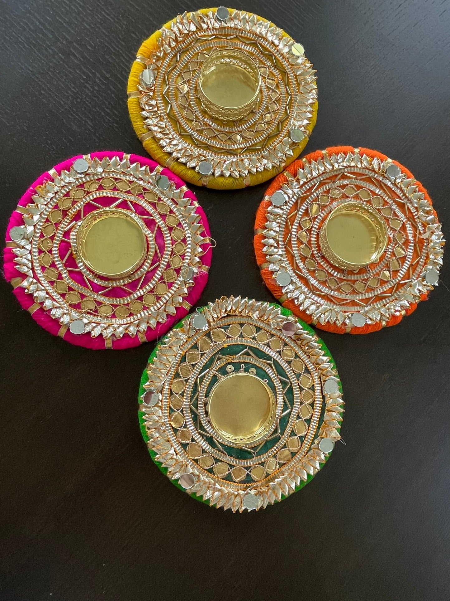 Colorful Bling Diya - Green