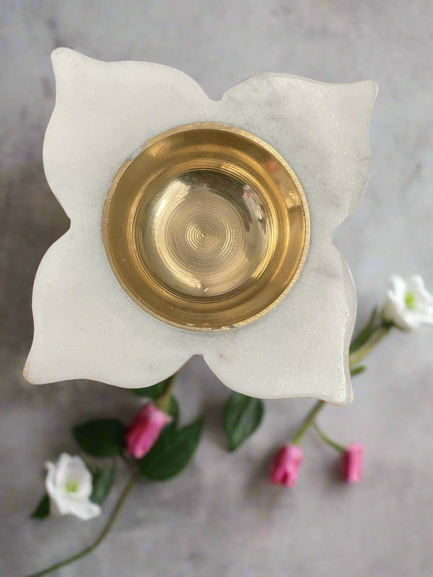 Modern minimalistic decor, Marble T-light candle holder, Handcrafted marble decor, Perfect Gift for that elegant charm