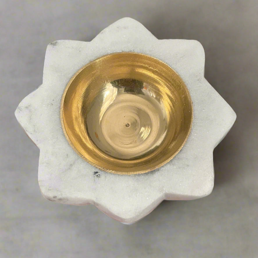 Modern marble decor - T- light candle holder for home decor, gifting favors, Corporate Gift box