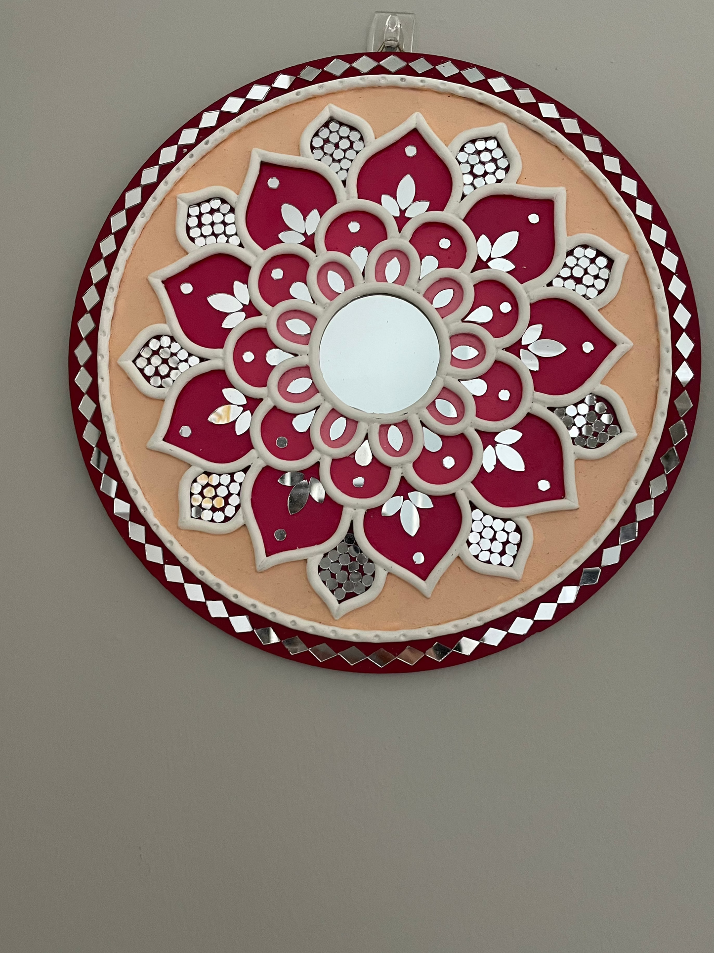 Lippan Artwork Wall hanging - Shades of Pink