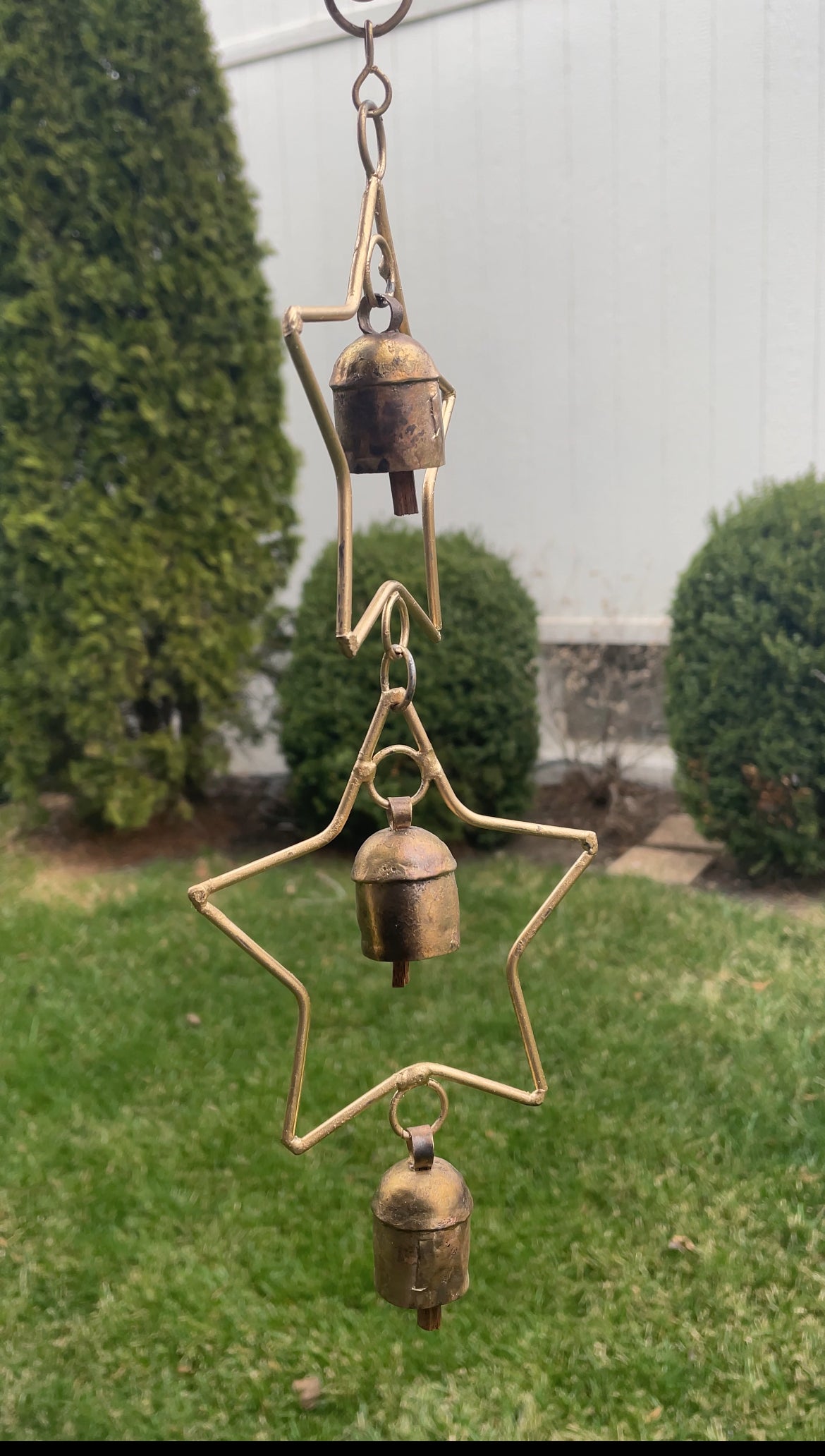 Double Star with Bells Hanging