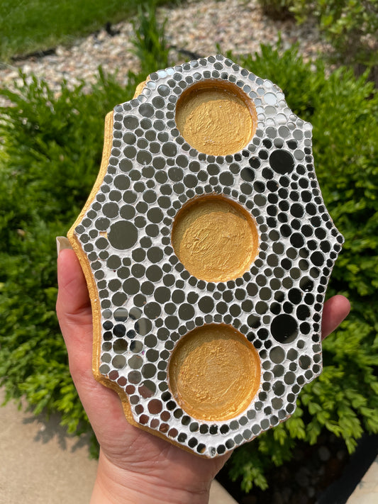 Golden hour T-light Tray
