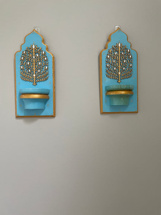 Tree embossed Wall jharokha - Ethnic Wooden Art