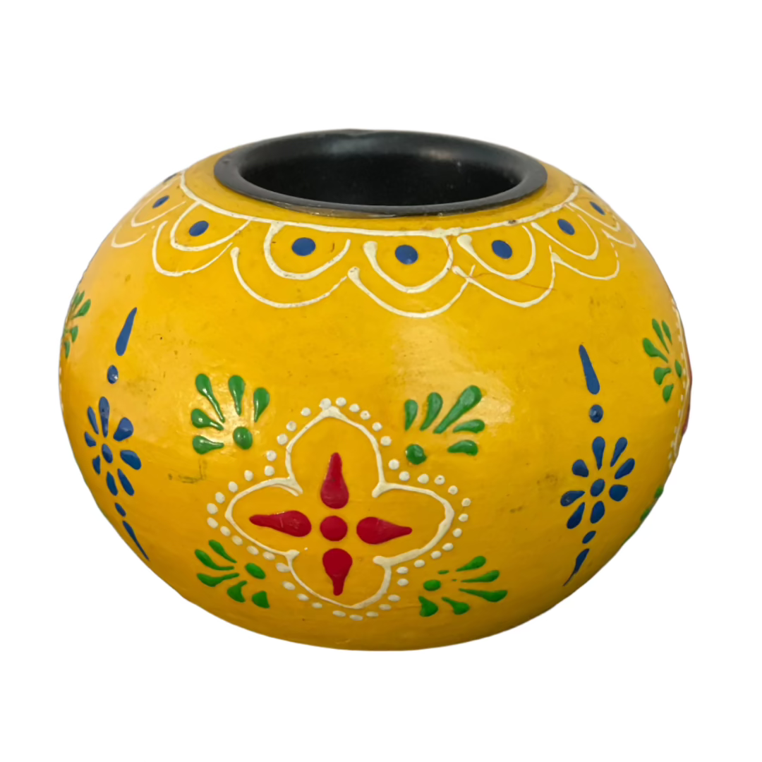 hand paint candle holder, Diwali diya, Light candle holder