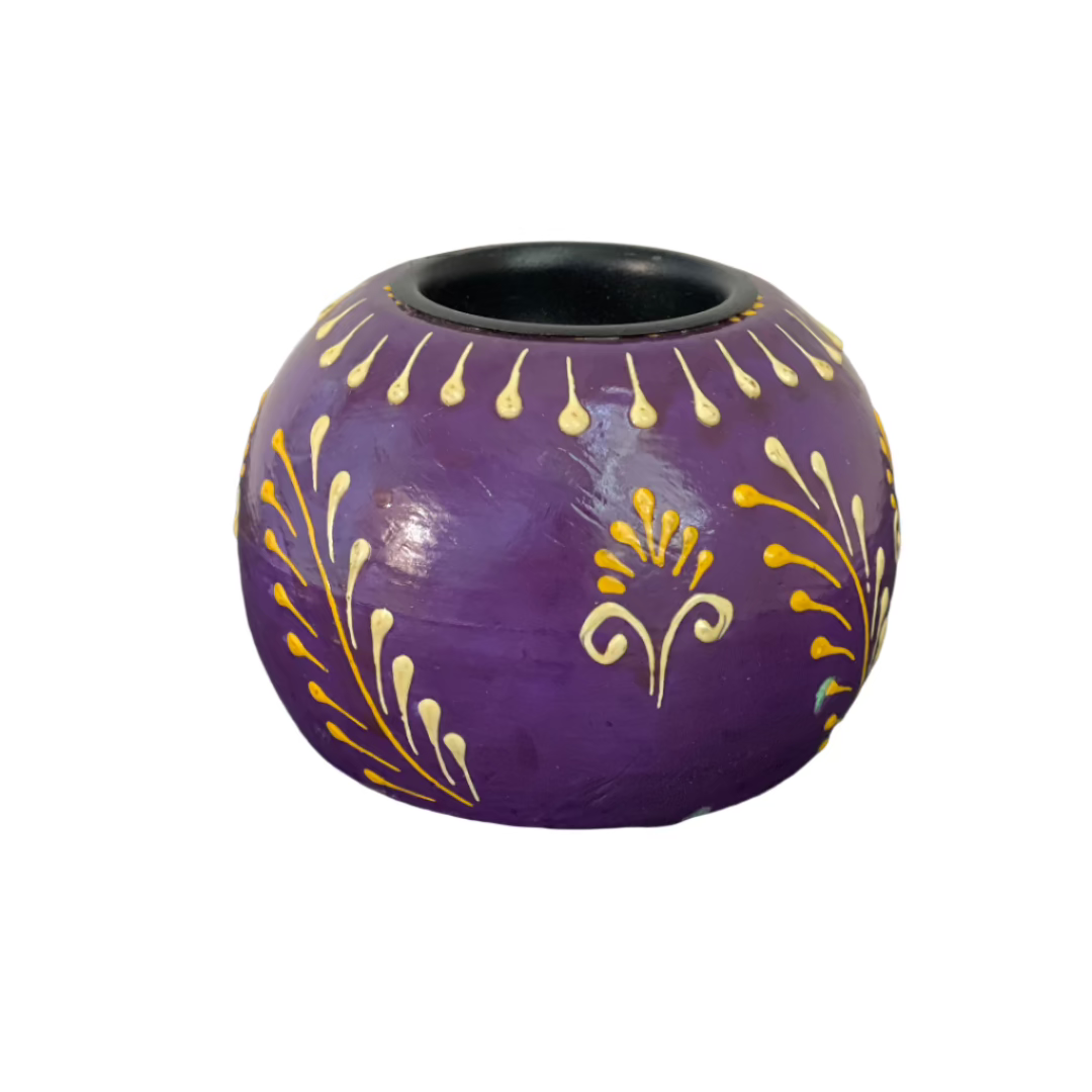 Diwali diya, festive decor, Paint candle holder