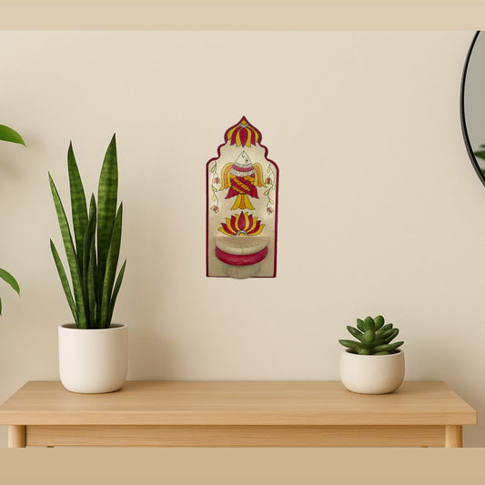Madhubani Wall Art with Fish and Floral motif - Ethnic Art